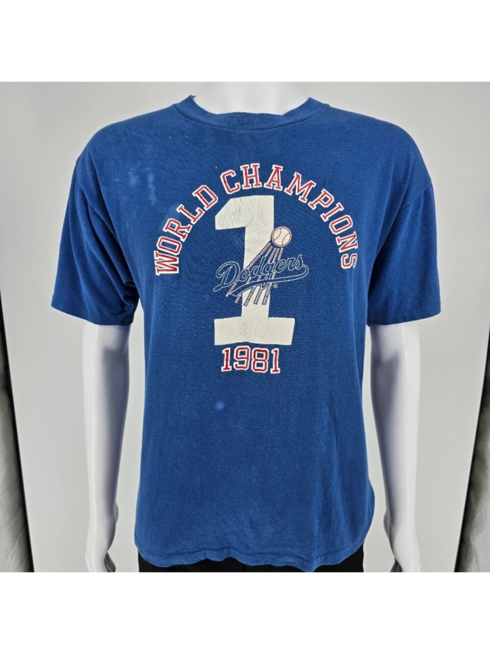 Vintage 1981 Artex MLB Los Angeles Dodgers World Series Champions T-Shirt (L)